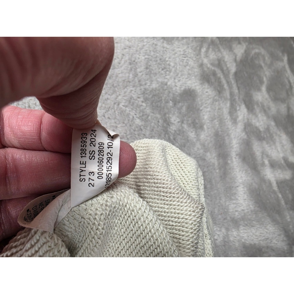 Under Armour Sleeveless Hoodie Mens Medium Beige Box Logo Sweatshirt - Picture 7 of 9